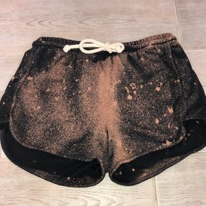 BRAND NEW bleached tie dye shorts
